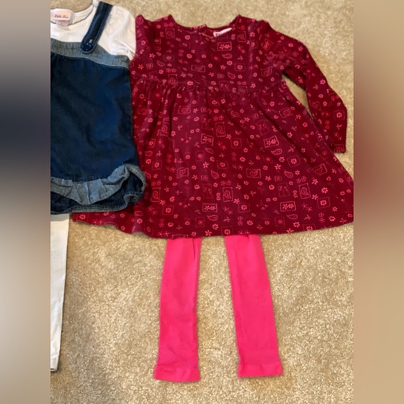 5 piece girls lot size 6 / 6x dresses / tunic tops, tights, footless leggings - Picture 13 of 13
